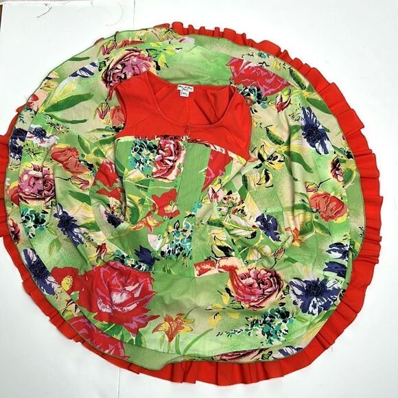 ELIANA ET LENA Paris Girl’s Summer Floral Dress Cotton size 6A - Picture 3 of 12